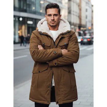 Pánská zimní bunda s kapucí Dstreet TX4970z Barva: Béžová, Velikost: XL/52