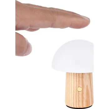 Čtecí lampička LED stmívatelná stolní lampa z jasanového dřeva v přírodní barvě (výška 7 cm) Alice – Gingko ID_1693098