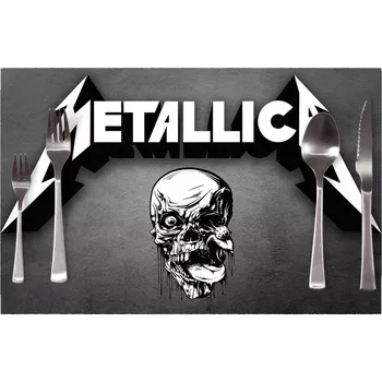 prostírání Sablio Prostírání METALLICA Lebka Šedá: 40x30cm