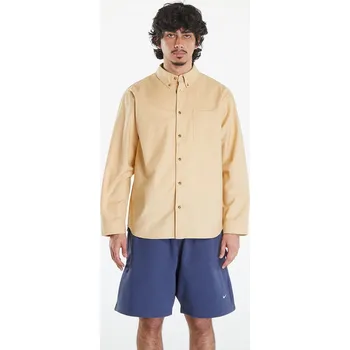 Pánská košile Košile Nike Life Men's Long-Sleeve Oxford Button-Down Shirt Sesame/ Sesame/ Sesame S