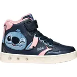 Dívčí kotníkové tenisky Geox J SKYLIN 29 Tmavě modrá, Světle modrá, Růžová, Bílá