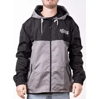Pánské oblečení bunda Pitcha DUOTONE windbraker grey/black M