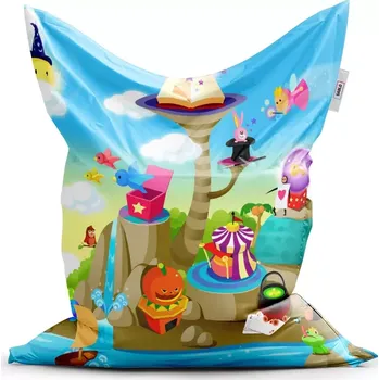 Sedací pytel Sablio Sedací vak Classic Pohádkový svět - 200x140 cm