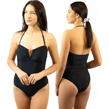 Dámské plavky Captain Mike plavky jednodílné černé velikost L