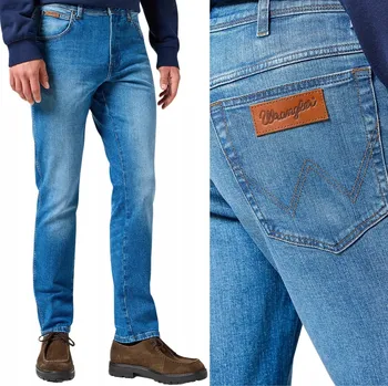 Pánské džíny Wrangler TEXAS SLIM W38 L32 Pánské džíny úzkého střihu