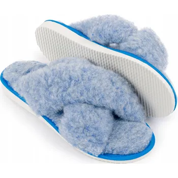 Dámská obuv Dámské vlněné Sandále Premium Home Pantofle -Flops Teplé nadýchané pantofle vel. 37