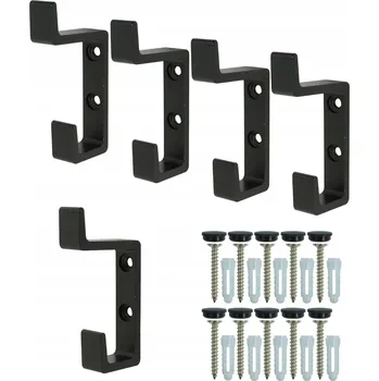 Věšák Šatní ramínko kovový Global Service černý