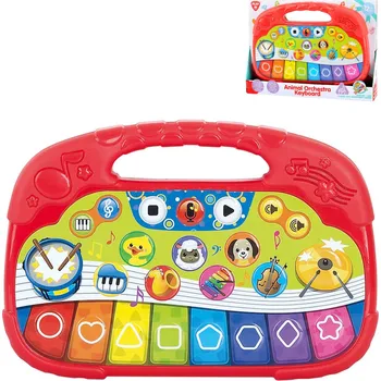 Hudební nástroj pro děti _Ostatní 1_ Pianko baby zvířátka dětské klávesy elektronický klavír na baterie Zvuk 00560104