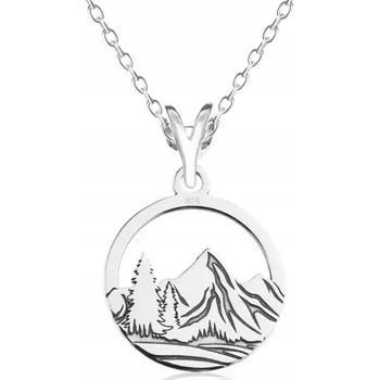 Náhrdelník Stříbrný náhrdelník Tatry Hory Láska Srdce s Tatrami Příroda STŘÍBRO 925