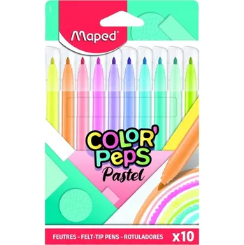 Fixy Fixy sada fixů pro děti Sada pastelových fixů Maped pro děti 10 ks