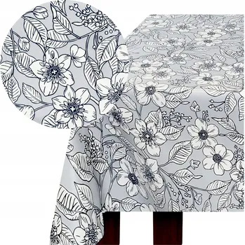 ubrus UBRUS S VOSKOVANÝM POVRCHEM 140x200 cm SILNÝ, ODPUZUJE SKVRNY, na kuchyňský stůl - VZOR GOSIA