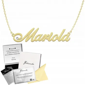 Náhrdelník Náhrdelník se jménem MARIOLA stříbro PLÍŠEK ZDARMA