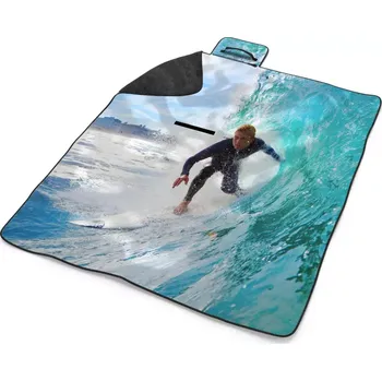 deka Sablio Plážová deka Surfař na vlně: 200x140 cm