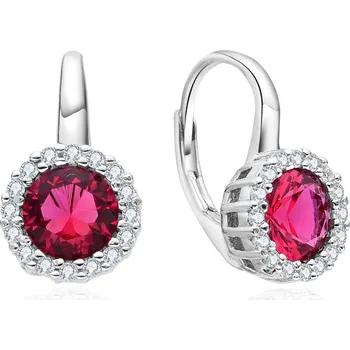 Náušnice NUBIS® Stříbrné náušnice se zirkony - NB-3806