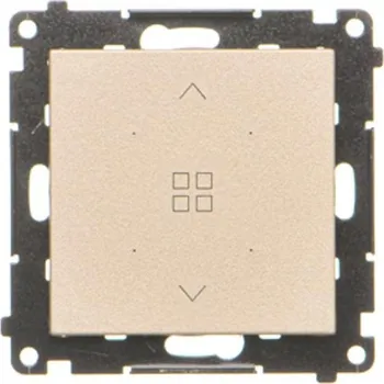 vypínač Vypínač žaluziový skupinový, pro ovládání místních spínačů, Simon 55 TEZ1G.01/144, champagne metalizovaná