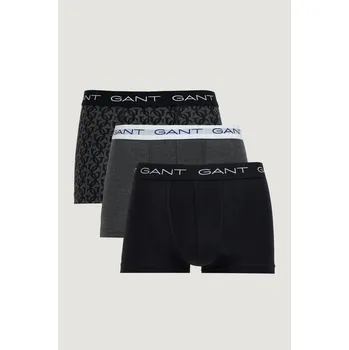 Pánské oblečení SPODNÍ PRÁDLO GANT MONOGRAM PRINT TRUNK 3-PACK GB BLACK