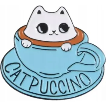 Brož Brož s modrou kočkou Pinets B850