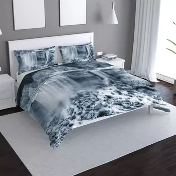 Povlečení Sablio Povlečení Černobílý vodopád - 140x200 / 90x70