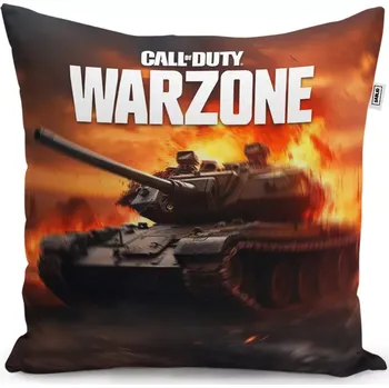 Polštář Sablio Polštář Call of Duty Warzone - tank - 40x40 cm
