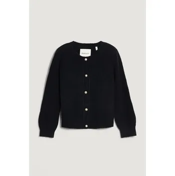 Dámský svetr KARDIGÁN GANT BOUCLE C-NECK CARDIGAN BLACK