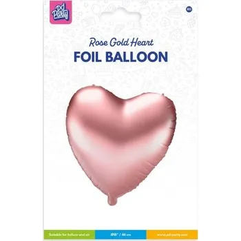 Balónek PD Fóliový balónek srdce růžové metalické 46 cm