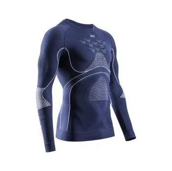 Pánské termoprádlo X-Bionic Energy Accumulator 4.0 Shirt Round Neck Men marine/optical white S; Modrá triko + DÁREK DLE VÝBĚRU!