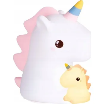 Lampička LETHE Dekorativní silikonová LED lampička JEDNOROŽEC (jednorožec) na baterie 849