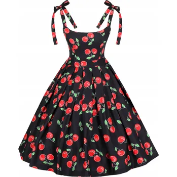 Dámské šaty Wonderlandia koktejlové šaty retro midi velikost 36