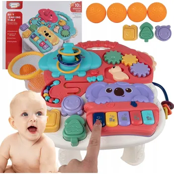 Hračka pro nejmenší Interaktivní stolek Vzdělávací panel Medvídek Koala Piano pro nejmenší