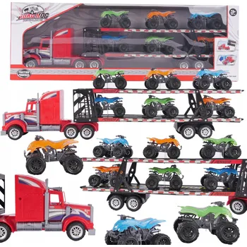 autíčko Autopřepravník Nákladní automobil Odnímatelný návěs 6 čtyřkolek Vozidla Sada