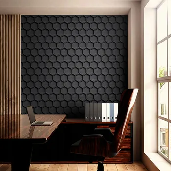 Obraz Stylový korkový obklad HONEYCOMB antracitový - 3D design