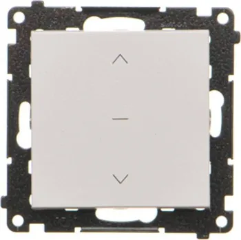 vypínač Tlačítko žaluziové – tlačítko, třípolohové, řazení 1/0-0-1/0, 10 A / 230, Simon 55 TZP1K.01/114, šedá světlá