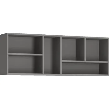 regál Police Laser - Meble Wojcik šedá platinová 124.4x44.2 cm