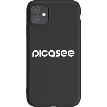 Pouzdro na mobilní telefon Picasee silikonový černý obal pro Apple iPhone 11 - Picasee - new logo&nbsp;-&nbsp;white