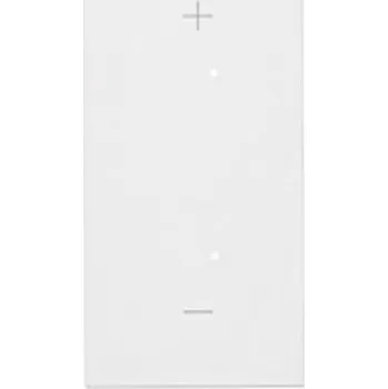 vypínač Kryt pro elektronické vypínače a ovladače, 1/2 násobný, levostranný, s piktogramy +/-, Simon 55 TKE24/111, bílá