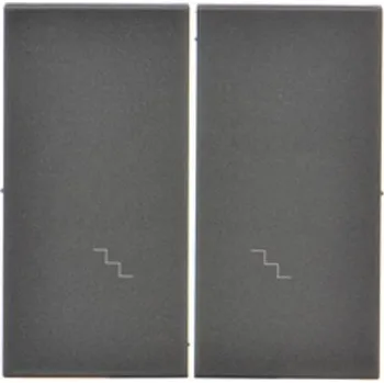 vypínač Kryt k přístrojům spínačů a tlačítek, Simon 55 TKW6/2/116, grafitová