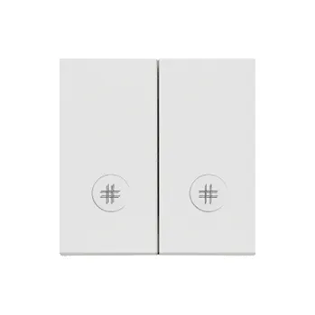 vypínač Kryt k přístrojům spínačů a tlačítek, Simon 55 TKW7/2L2/114, šedá světlá