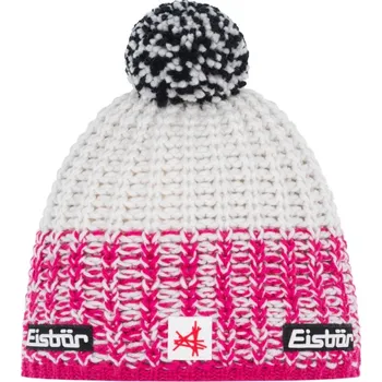 Čepice čepice Eisbär Refocus Pompon SA, pittipink/wjite/white 113699