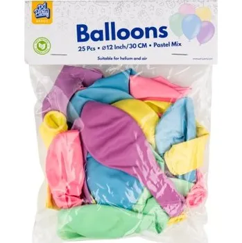 Balónek PD Balónky latex mix pastelové 25 ks