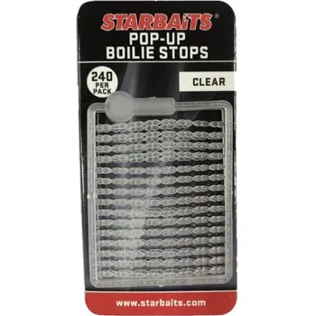 Starbaits Zarážky Bait Stopper Pop UP Fluo 240ks Barva: průhledná