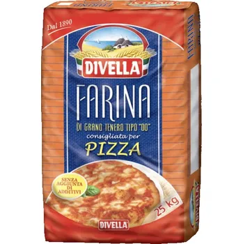 Mouka Divella - Farina di grano tenero tipo "00" consigliata per Pizza 25 kg