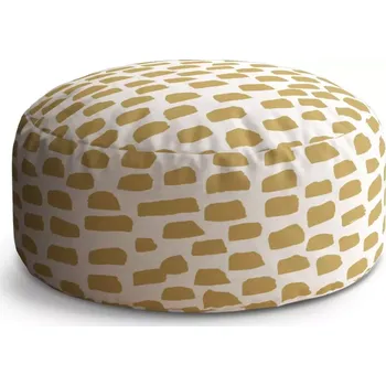 Taburet Sablio Taburet Circle Zlaté tahy štětcem: 38x48 cm