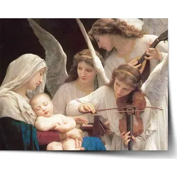 Plakát Sablio Plakát Panna s anděly - William-Adolphe Bouguereau - 60x40 cm