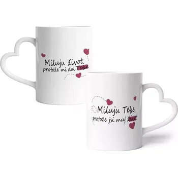 Sablio Hrnky Miluji život, protože mi dal tebe...: 2ks 330ml