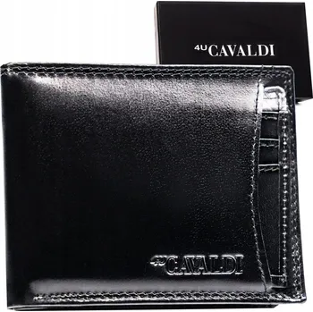 Peněženka Pouzdro na karty 4U Cavaldi , pravá kůže, černé - muž