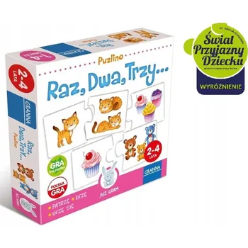 Puzzle Puzzle Granna 24 dílků Raz, Dva, Tři – Puzlino