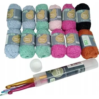 Příze BAVLNĚNÁ PŘÍZE S BROKÁTEM ALISON & MAE 678