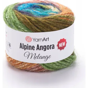 Příze Vlna YarnArt Alpine Angora melange 150 g 150 m, barva 6404
