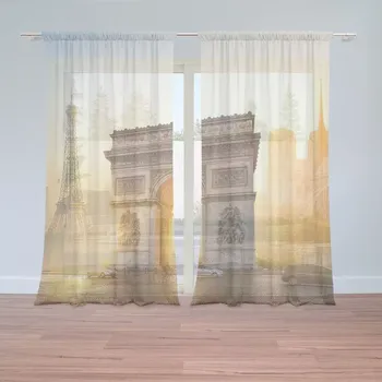 Záclona Sablio Záclony Paříž Vítězný oblouk: 2ks 150x250cm