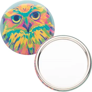 Kosmetické zrcátko BeautyBadge kapesní zrcátko 1500 Vložený papír, ∅ 75 Digitální tisk v ceně, Full Color